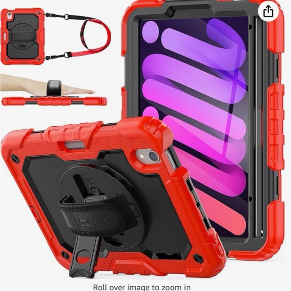 SEYMAC Case for iPad Mini 6 8.3'' 2021 with Screen Protector Pencil Holder